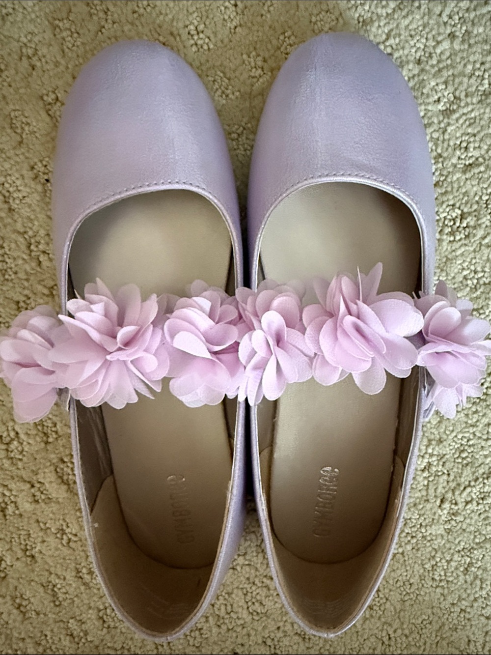 Gymboree Lavender Floral Strap Girls' Flats Size 3